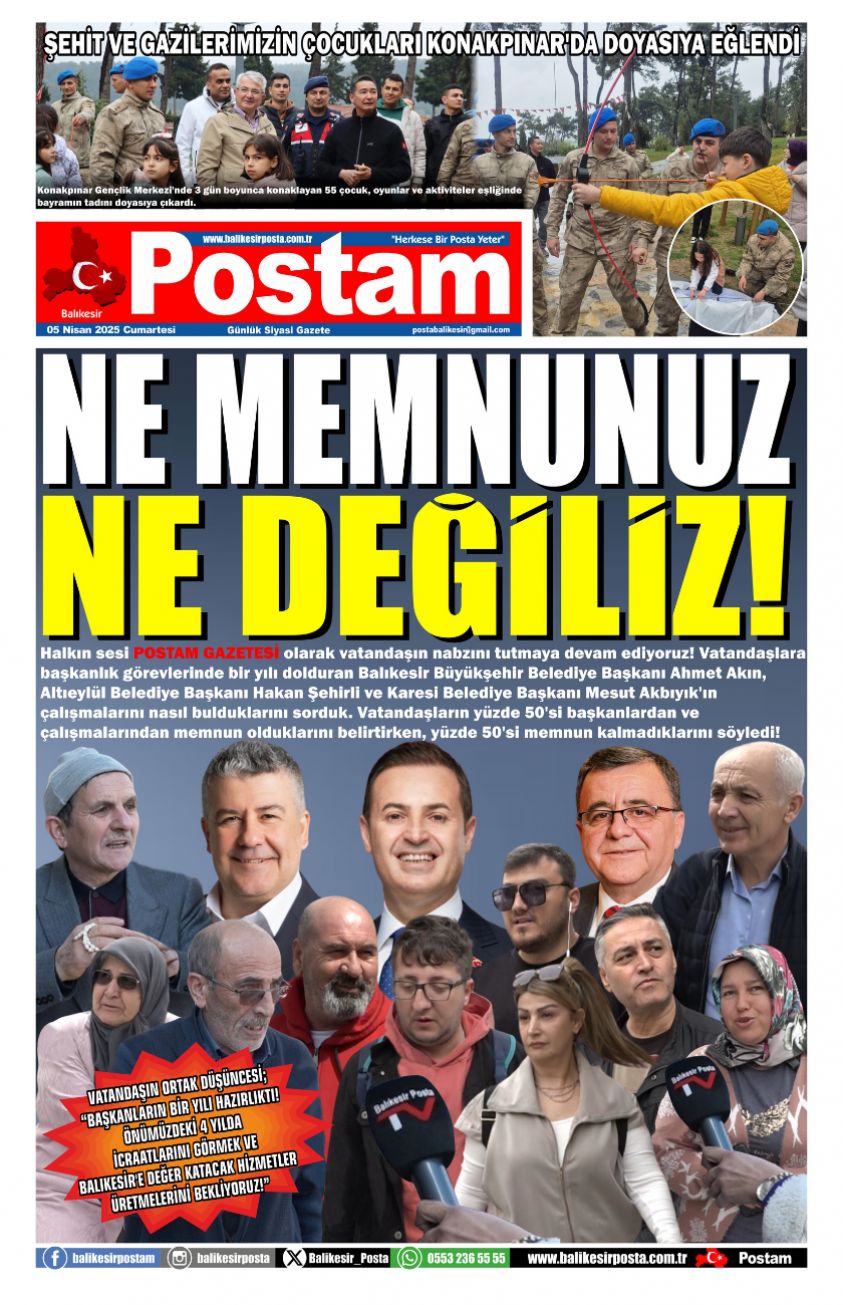 NE MEMNUNUZ NE DEĞİLİZ!