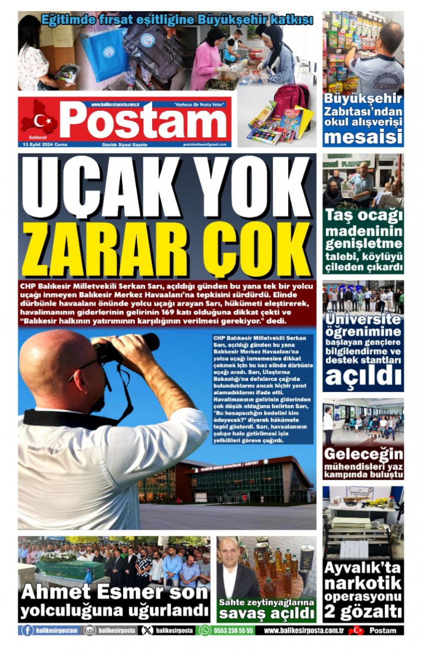 UÇAK YOK ZARAR ÇOK