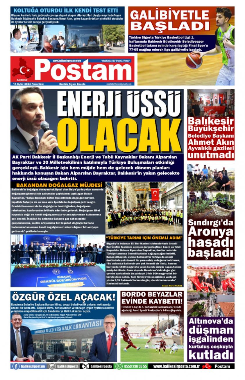 ENERJİ ÜSSÜ OLACAK