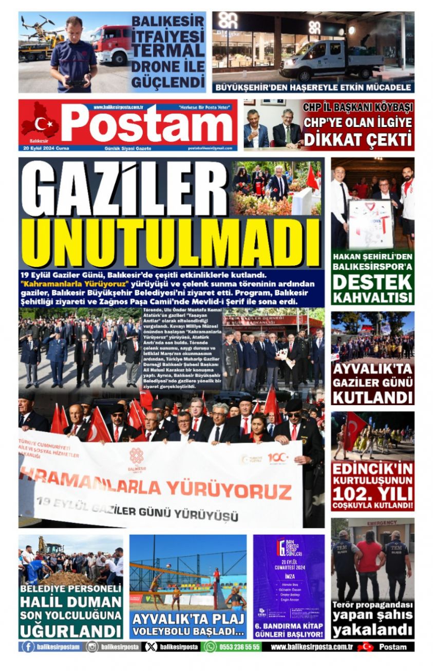 GAZİLER UNUTULMADI