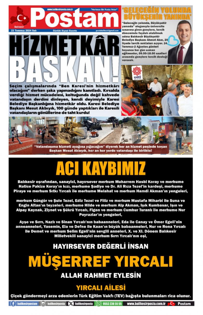 HİZMETKAR BAŞKAN