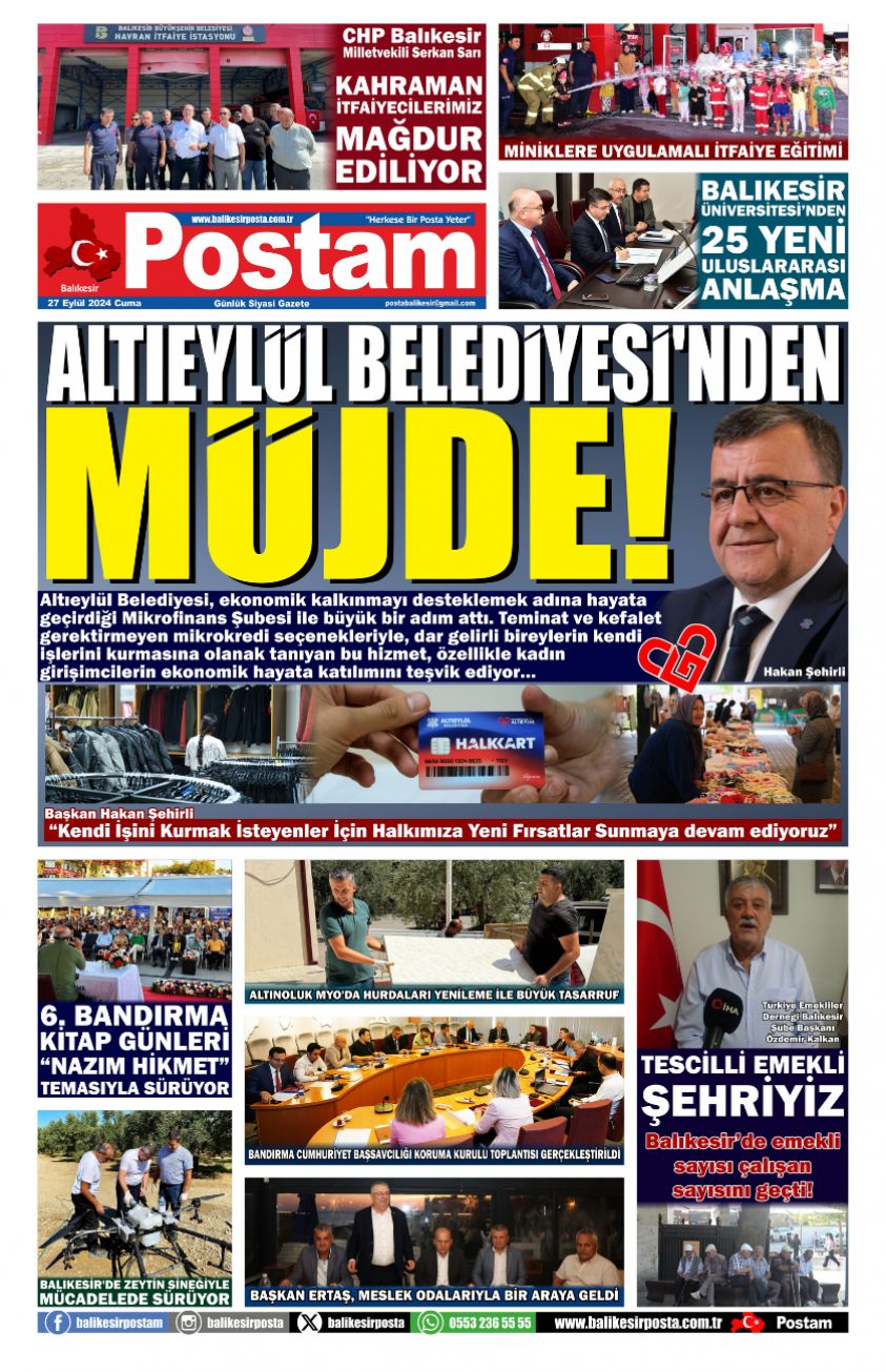 ALTIEYLÜL BELEDİYESİ'NDEN MÜJDE