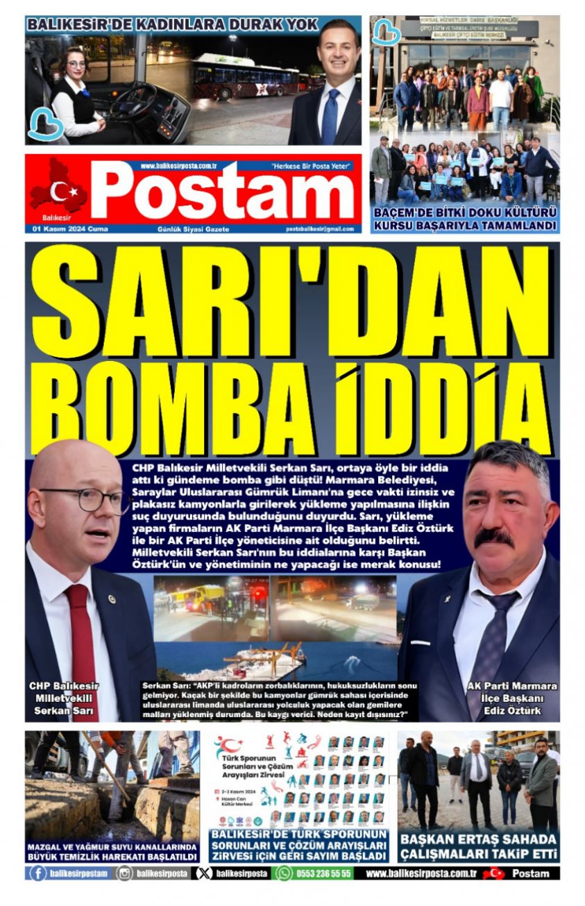 SARI'DAN BOMBA İDDİA