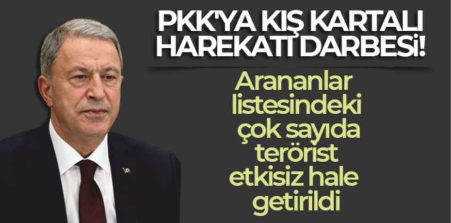 PKK'ya Kış Kartalı Harekatı darbesi!