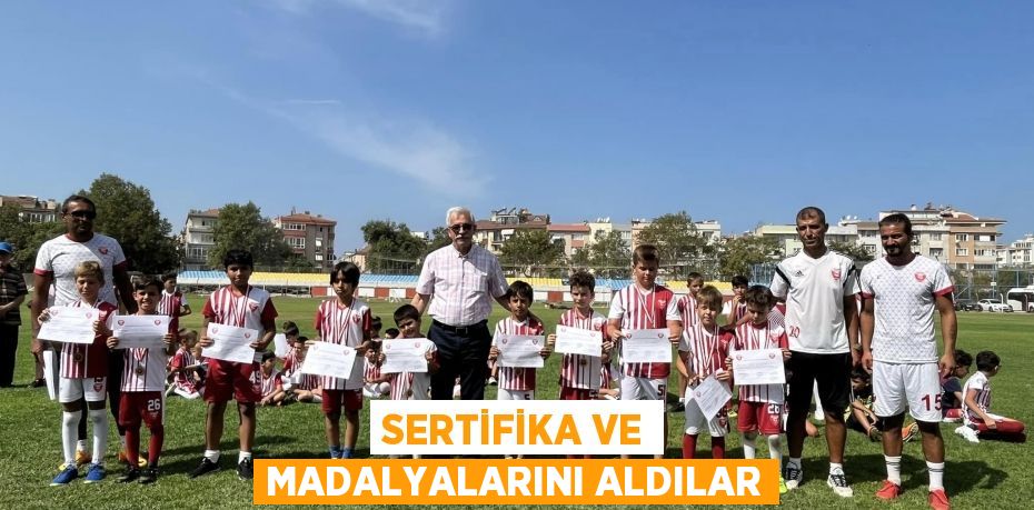 Sertifika ve madalyalarını aldılar