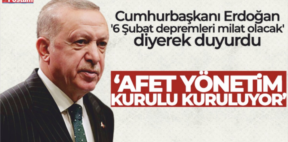 Afet Yönetimi Politikaları Kurulu kurulacak