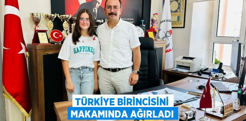 Türkiye birincisini makamında ağırladı