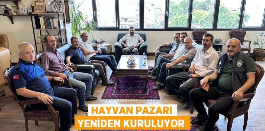 Hayvan Pazarı yeniden kuruluyor