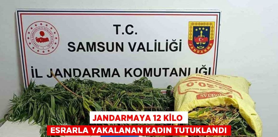 JANDARMAYA 12 KİLO ESRARLA YAKALANAN KADIN TUTUKLANDI