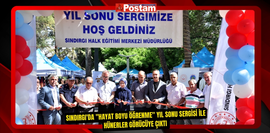 Sındırgı'da "Hayat Boyu Öğrenme" Yıl Sonu Sergisi ile Hünerler Görücüye Çıktı