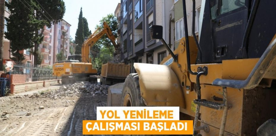 Yol yenileme çalışması başladı