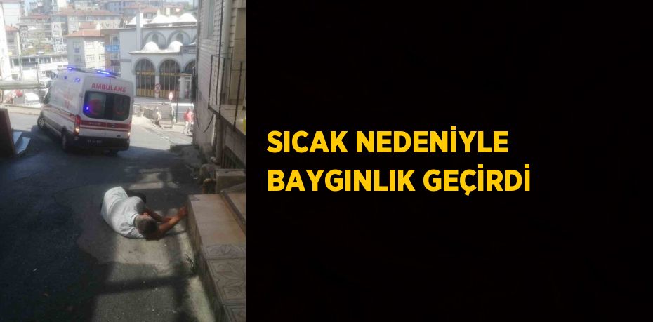 SICAK NEDENİYLE BAYGINLIK GEÇİRDİ