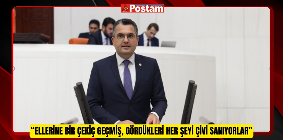 “Ellerine bir çekiç geçmiş, gördükleri her şeyi çivi sanıyorlar”