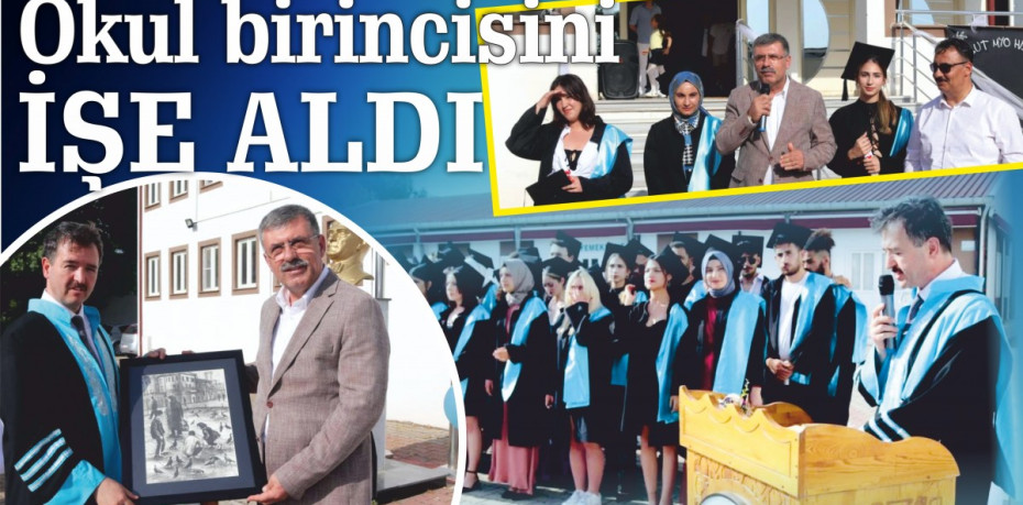 Okul birincisini işe aldı