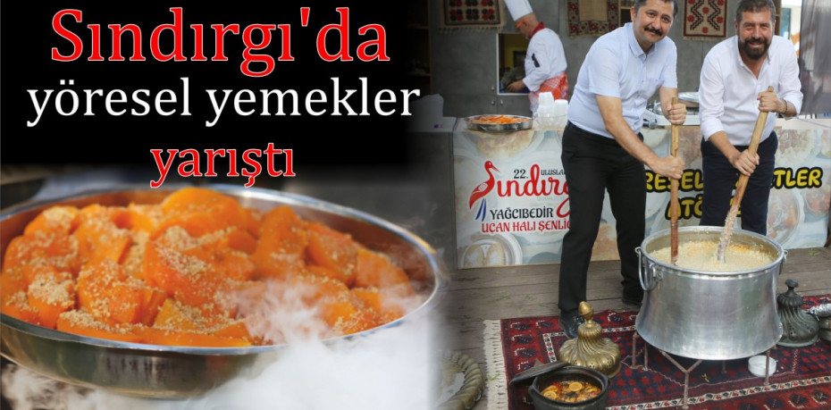 Sındırgı'da yöresel yemekler yarıştı