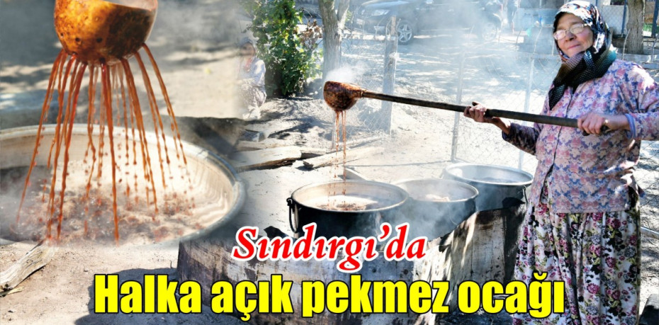 Doğal şehirde halka açık pekmez ocağı