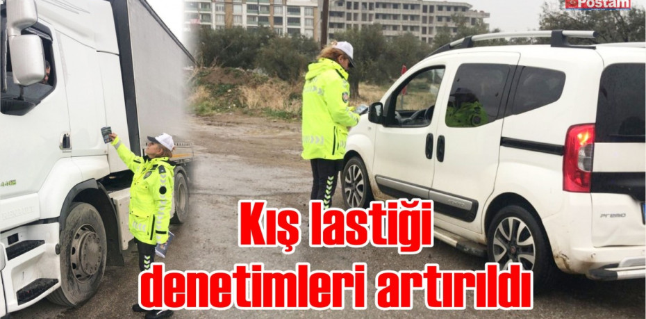 Burhaniye’de kış lastiği denetimleri artırıldı