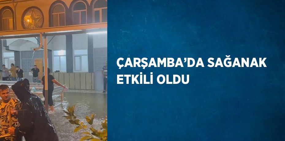 ÇARŞAMBA’DA SAĞANAK ETKİLİ OLDU