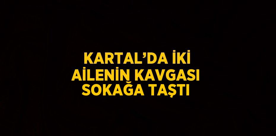 KARTAL’DA İKİ AİLENİN KAVGASI SOKAĞA TAŞTI