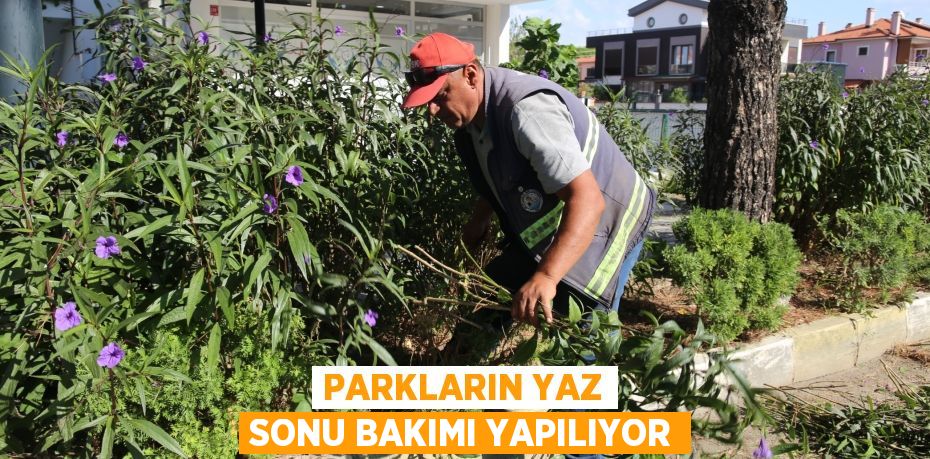 Parkların Yaz Sonu Bakımı Yapılıyor