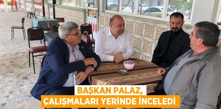 Başkan Palaz, çalışmaları yerinde inceledi