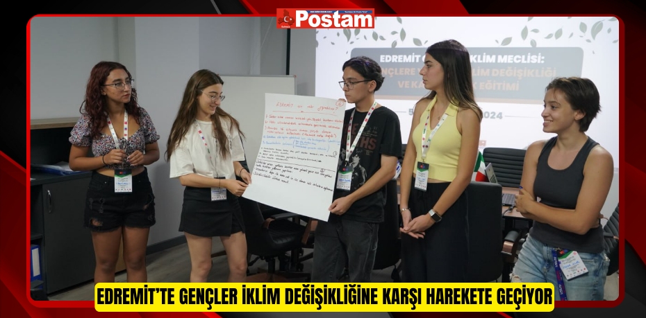 Edremit’te gençler iklim değişikliğine karşı harekete geçiyor