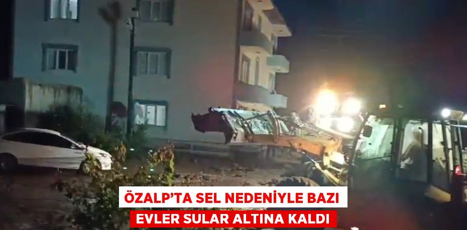 ÖZALP’TA SEL NEDENİYLE BAZI EVLER SULAR ALTINA KALDI