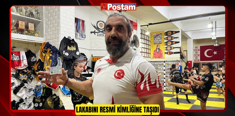 Lakabını resmi kimliğine taşıdı: MMA Dünya Şampiyonu Hakan İtmiş, "Rambo Hakan" oldu  