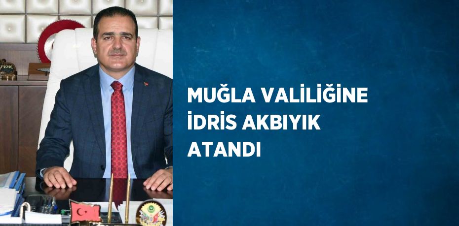 MUĞLA VALİLİĞİNE İDRİS AKBIYIK ATANDI