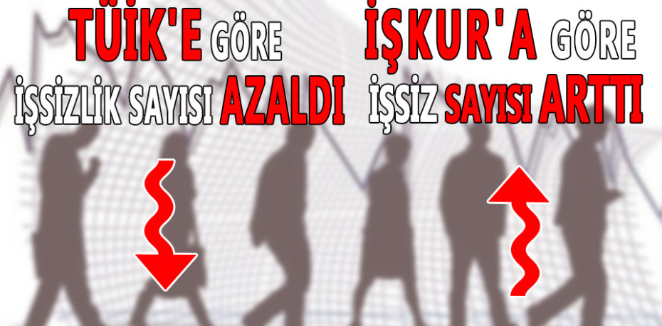 TÜİK'E GÖRE İŞSİZ SAYISI AZALDI ,İŞKUR'A GÖRE ARTTI !