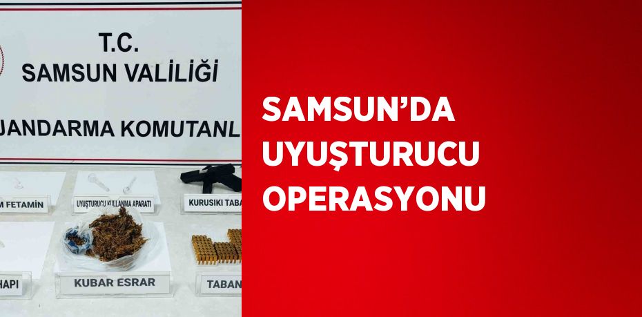 SAMSUN’DA UYUŞTURUCU OPERASYONU