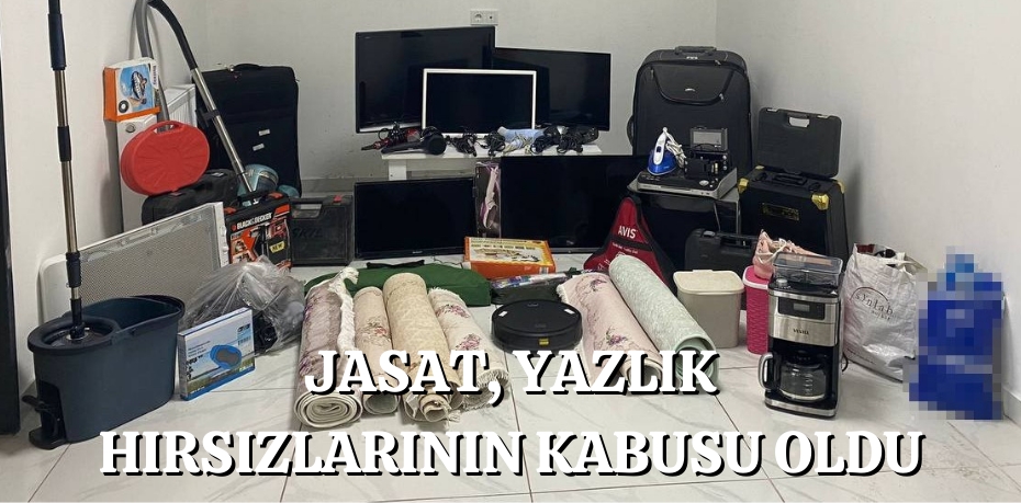 JASAT, YAZLIKÇILARIN KABUSU OLAN HIRSIZLARI YAKALADI