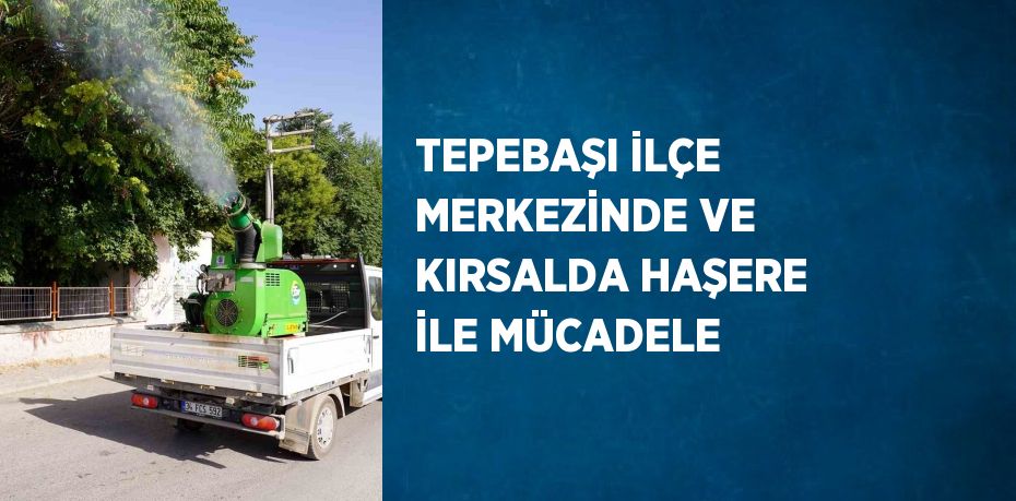 TEPEBAŞI İLÇE MERKEZİNDE VE KIRSALDA HAŞERE İLE MÜCADELE