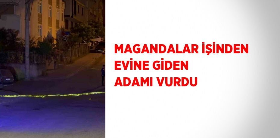 MAGANDALAR İŞİNDEN EVİNE GİDEN ADAMI VURDU