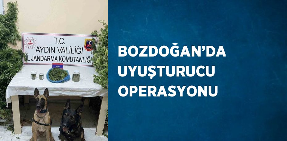 BOZDOĞAN’DA UYUŞTURUCU OPERASYONU