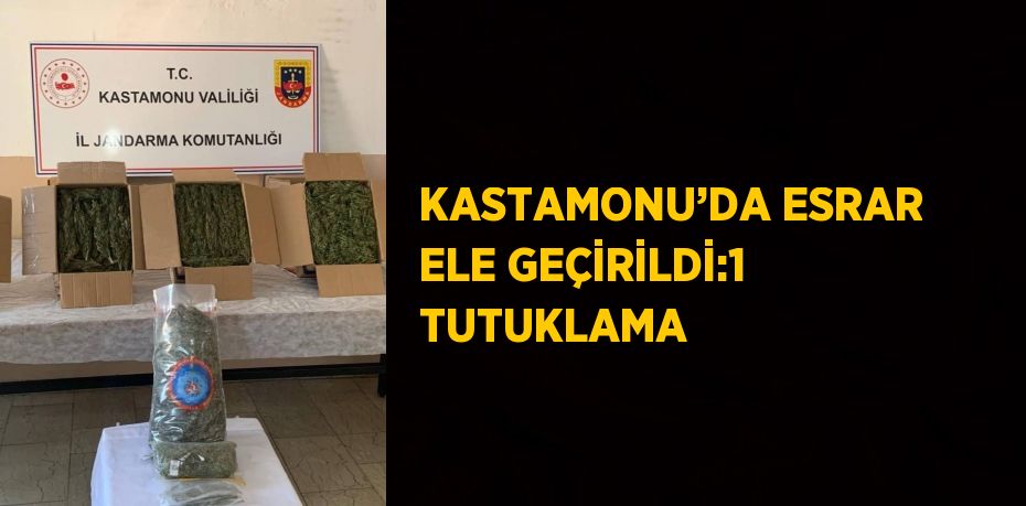 KASTAMONU’DA ESRAR ELE GEÇİRİLDİ:1 TUTUKLAMA