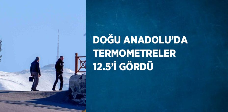 DOĞU ANADOLU’DA TERMOMETRELER  12.5’İ GÖRDÜ