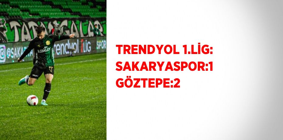 TRENDYOL 1.LİG: SAKARYASPOR:1 GÖZTEPE:2