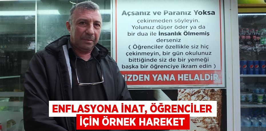 Enflasyona inat, öğrenciler için örnek hareket