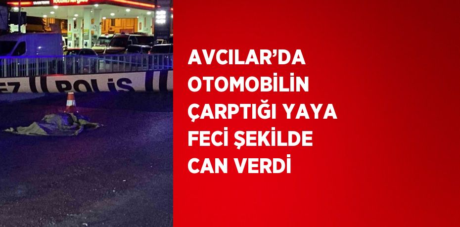 AVCILAR’DA OTOMOBİLİN ÇARPTIĞI YAYA FECİ ŞEKİLDE CAN VERDİ