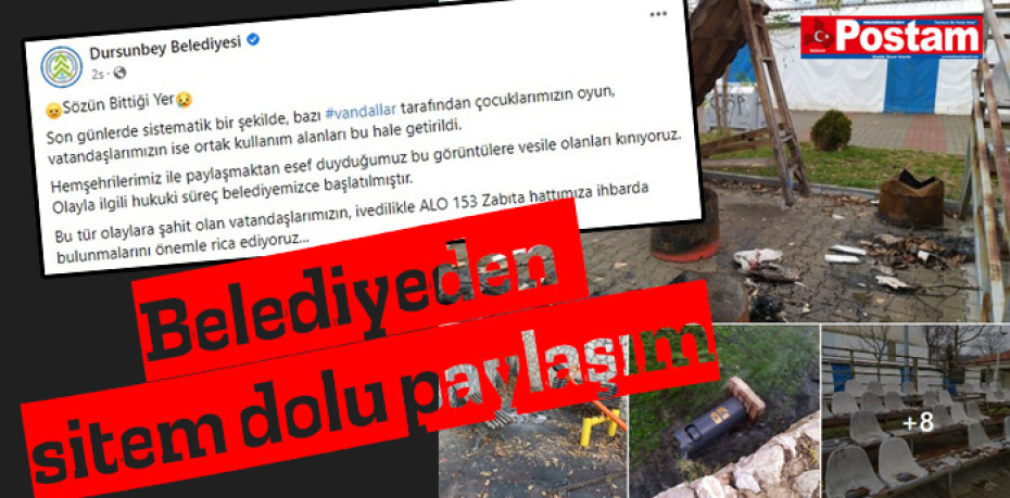 Belediyeden sitem dolu paylaşım