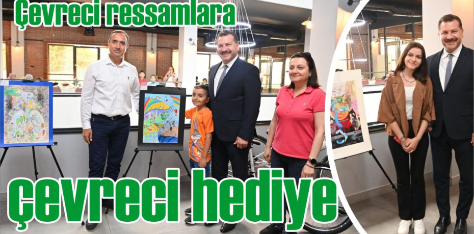 Çevreci ressamlara çevreci hediye