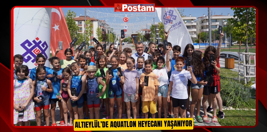 Altıeylül’de Aquatlon Heyecanı Yaşanıyor