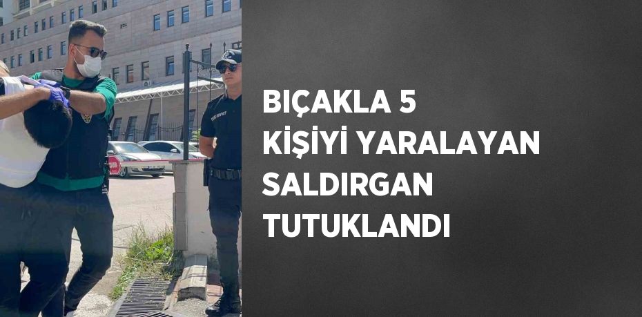 BIÇAKLA 5 KİŞİYİ YARALAYAN SALDIRGAN TUTUKLANDI