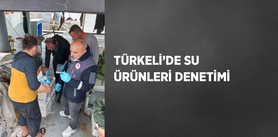 TÜRKELİ’DE SU ÜRÜNLERİ DENETİMİ