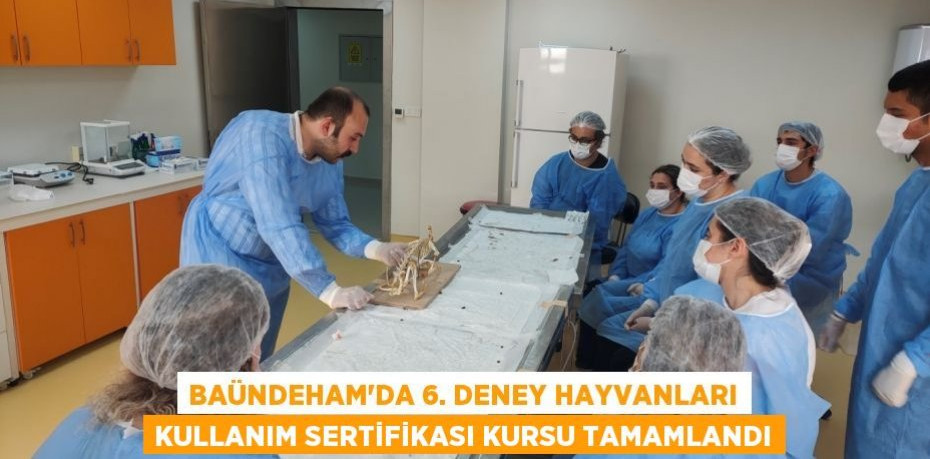 BAÜNDEHAM’da 6. Deney Hayvanları Kullanım Sertifikası Kursu Tamamlandı