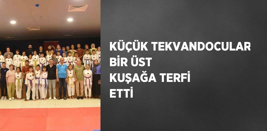 KÜÇÜK TEKVANDOCULAR BİR ÜST KUŞAĞA TERFİ ETTİ