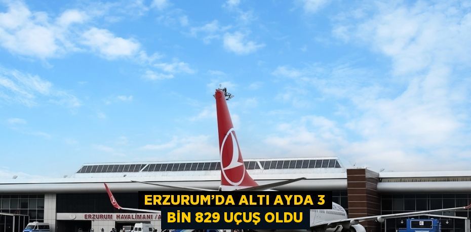 ERZURUM’DA ALTI AYDA 3 BİN 829 UÇUŞ OLDU