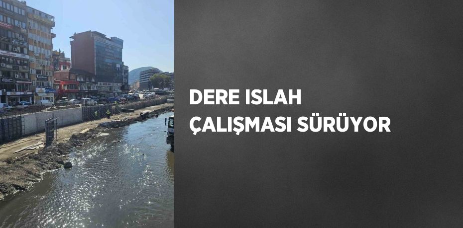 DERE ISLAH ÇALIŞMASI SÜRÜYOR