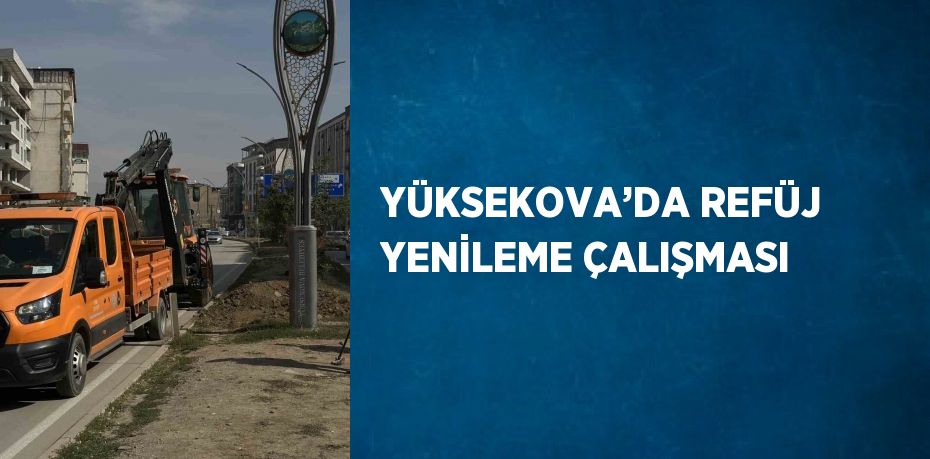 YÜKSEKOVA’DA REFÜJ YENİLEME ÇALIŞMASI